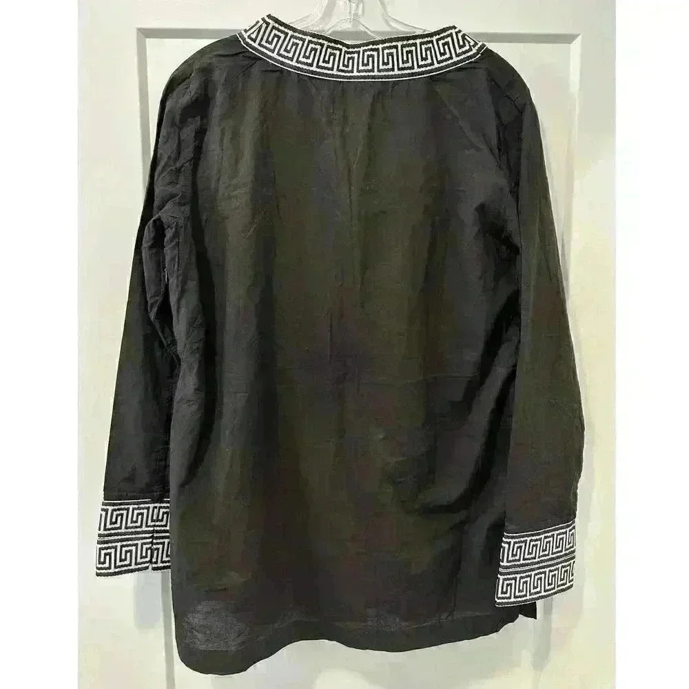 The Macbeth Collection NWT by Margaret Josephs Women’s V-Neck Swim Top Cover-Up - Picture 6 of 9